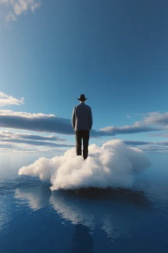 Minimalist Surrealist Dreamscapes moodboard — generate AI images in this style
