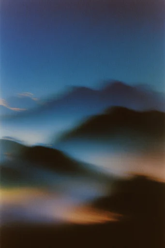Ethereal Cyan Nocturne style reference image — deep cobalt and cyan palette
