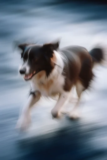 Dynamic Kinetic Velocity style reference image — painterly light trails