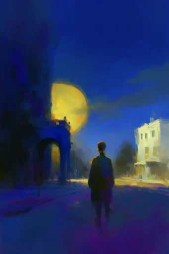 Luminous Nocturnal Chiaroscuro style reference image — chiaroscuro lighting
