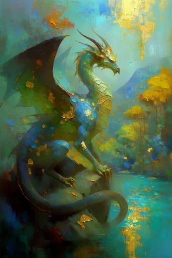 Luminous Impasto Dreamscapes style reference image — chiaroscuro lighting