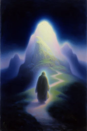Luminous Mystical Surrealism style reference image — mystical surrealism