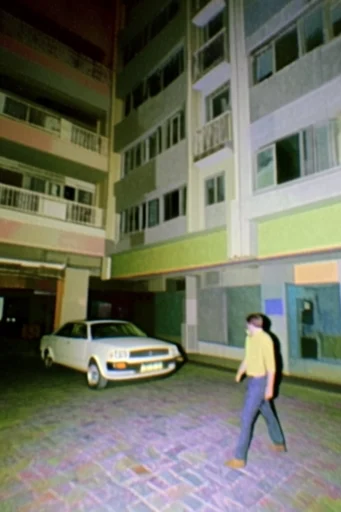 Analog Liminal Glitchcore style reference image — VHS analog glitch