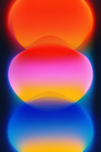 Luminous Fluid Gradient style reference image — iridescent gradient