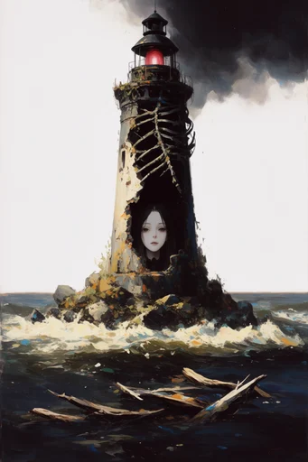 Ethereal Noir Illustration style reference image — gothic romanticism