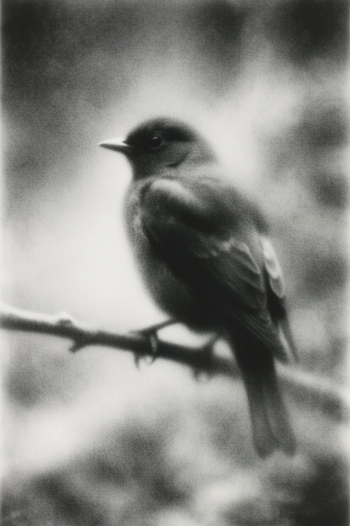 Monochrome Pictorialist Dreamscape style AI image example 3
