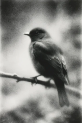 Monochrome Pictorialist Dreamscape style AI image example 3