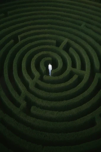 Surreal Verdant Geometry moodboard — generate AI images in this style