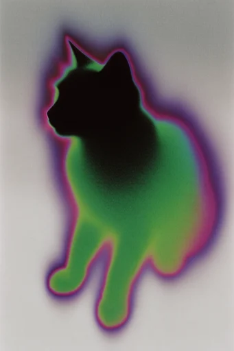 Luminescent Spectral Blur style reference image — high contrast shadow