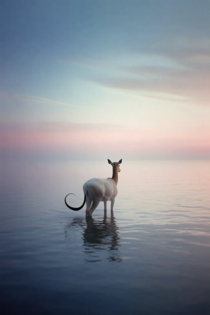 Ethereal Minimalist Gradient style AI image example 3