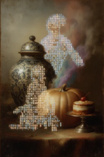 Digital Renaissance Glitch style reference image — digital glitch art