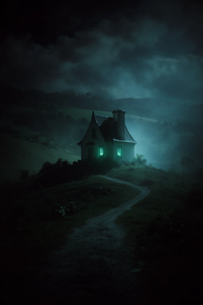 Ethereal Gothic Noir style AI image example 2