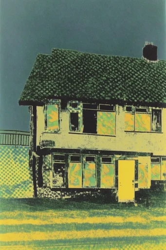 Acidic Liminal Printivism style AI image example 4