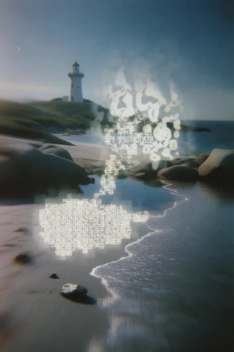 Analog Glitch Mysticism style reference image — hazy atmospheric depth