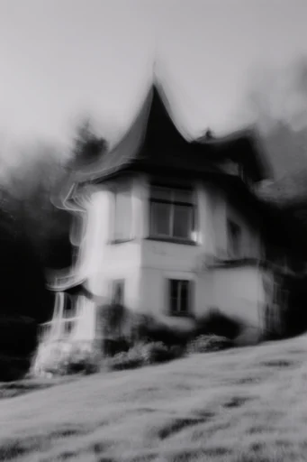 Spectral Kinetic Monochrome style reference image — shutter drag surrealism