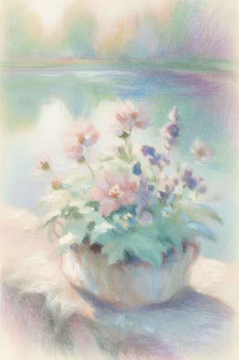Ethereal Pastel Impressionism style reference image — magical realism