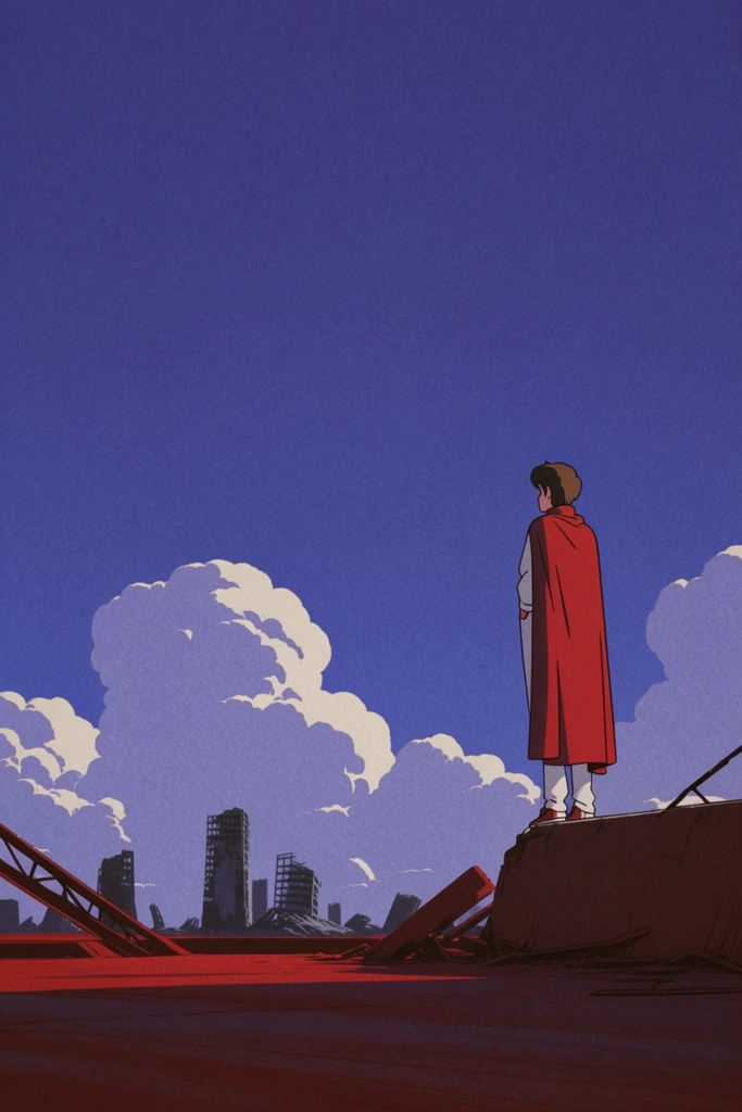 Graphic Melancholic Futurism style AI image example 2