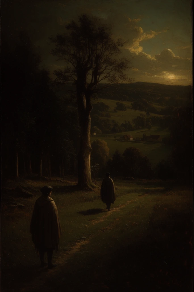 Nocturnal Gothic Romanticism style AI image example 2
