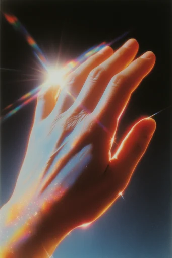 Prismatic Retro Cosmicism style reference image — retro-futuristic surrealism