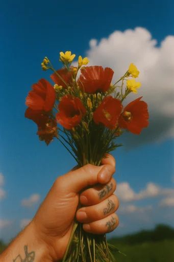 Saturated Analog Retro-Print style reference image — retro surrealism