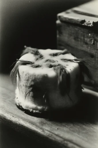Raw Noir Atmospheric style reference image — vintage forensic aesthetic