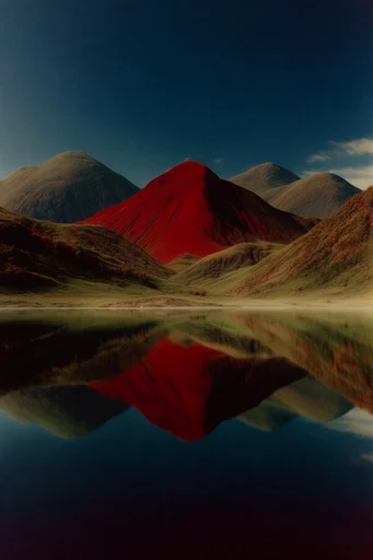 Submerged Twilight Surrealism style reference image — split-level surrealism