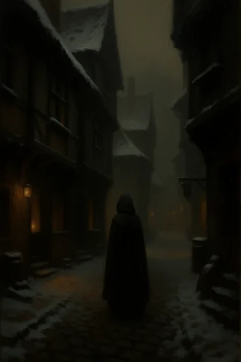 Atmospheric Gothic Nocturnes style reference image — gothic architecture