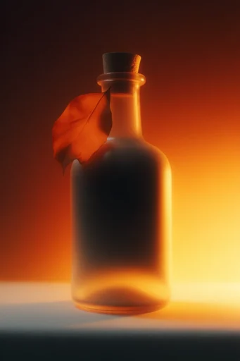 Amber Minimalist Noir style reference image — minimalist silhouette