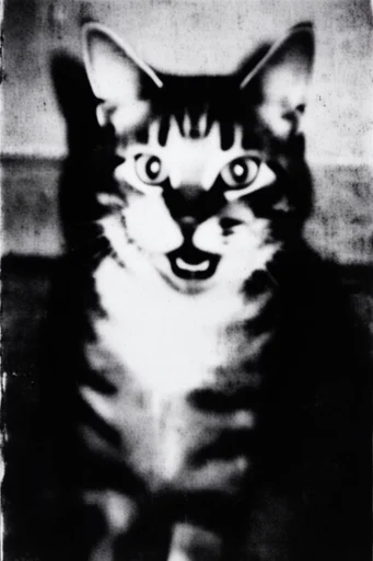 Gritty Analog Monochrome style reference image — glitch art