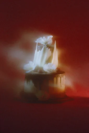 Ethereal Crimson Nocturne style reference image — chiaroscuro lighting