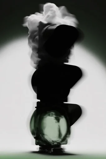 Spectral Kinetic Noir style reference image — intentional motion blur