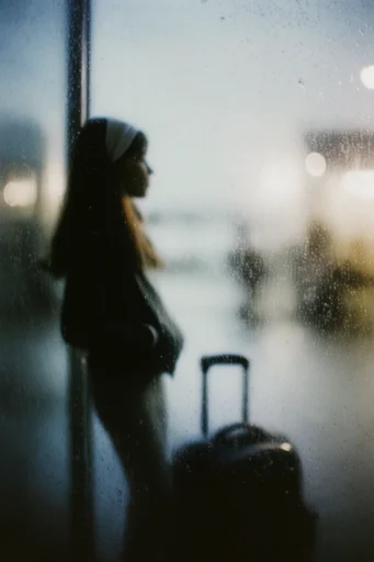 Dreamy Nocturnal Blur style reference image — heavy film grain