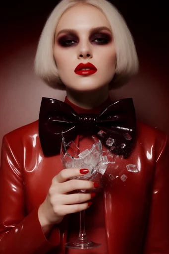 Crimson Noir Surrealism moodboard — generate AI images in this style