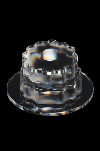 Prismatic Refraction Futurism style reference image — pitch black background