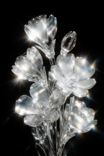 Prismatic Crystalline Refraction style reference image — macro lens flare