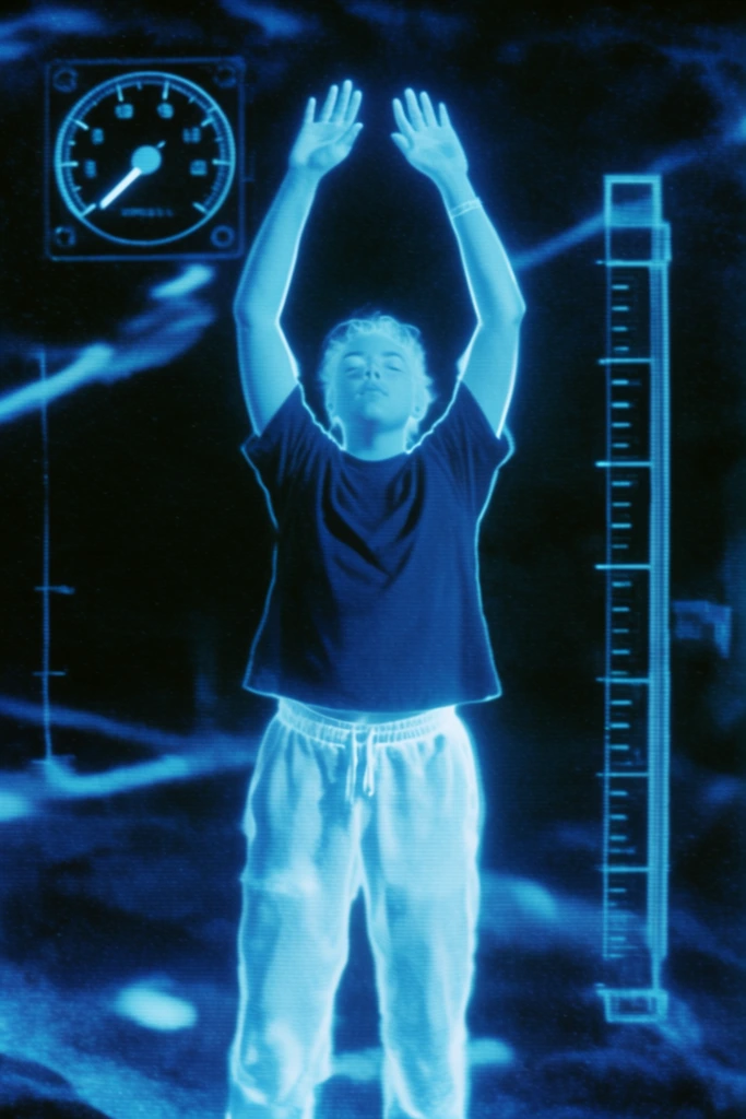 Digital Blueprint Noir style AI image example 1