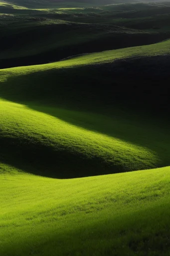 Velvety Verdant Minimalism style reference image — undulating landscape