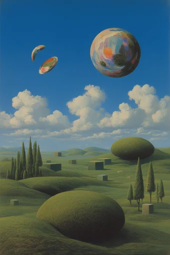 Surreal Pastoral Liminality style reference image — liminal space