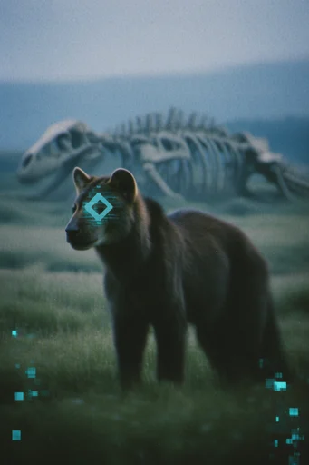 Analog Glitch Mysticism style reference image — vintage film grain