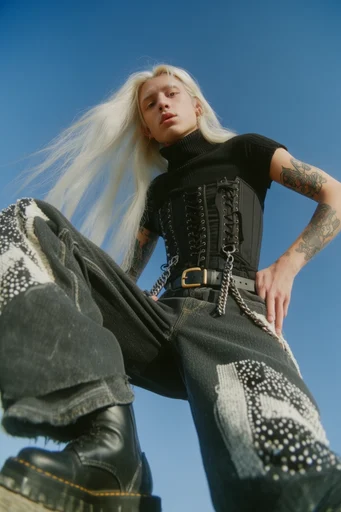 Dynamic Fisheye Streetwear moodboard — generate AI images in this style