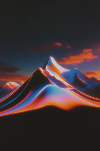 Prismatic Retro-Futurist Airbrush style reference image — 1980s airbrush illustration