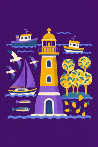 Vibrant Risograph Minimalism style reference image — high-contrast saturated palette