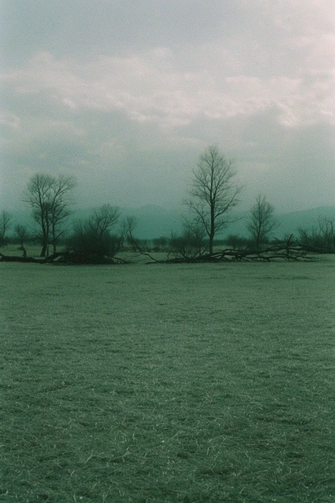 Atmospheric Monochromatic Minimalism style AI image example 2