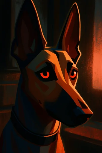 Cinematic Nocturnal Noir style reference image — minimalist geometry