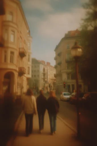 Nostalgic Analog Dreamscape style reference image — analog film grain