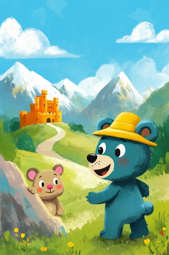 Whimsical Storybook Artistry style reference image — children's book illustration