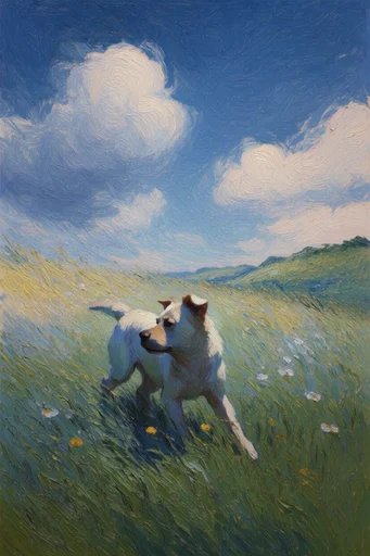 Luminous Pastoral Impressionism style reference image — golden hour glow