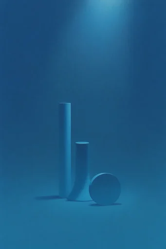 Monochromatic Blue Minimalism style reference image — minimalist composition