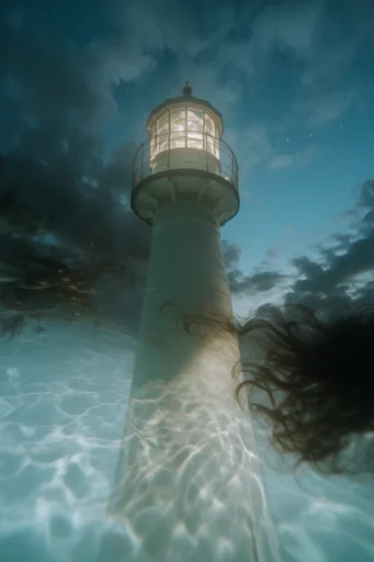 Ethereal Aquatic Melancholia style reference image — cool blue palette
