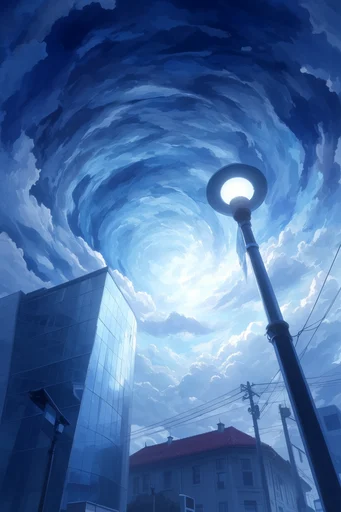 Luminous Nocturnal Dreamscapes style reference image — deep indigo and cobalt palette